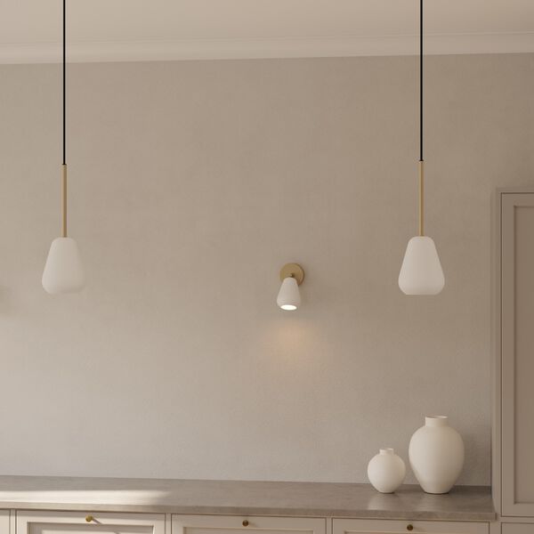 Anoli Spot Pendant, nordic gold/white, Nuura