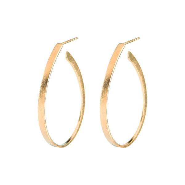 Oval örhängen, guld, Pernille Corydon Jewellery