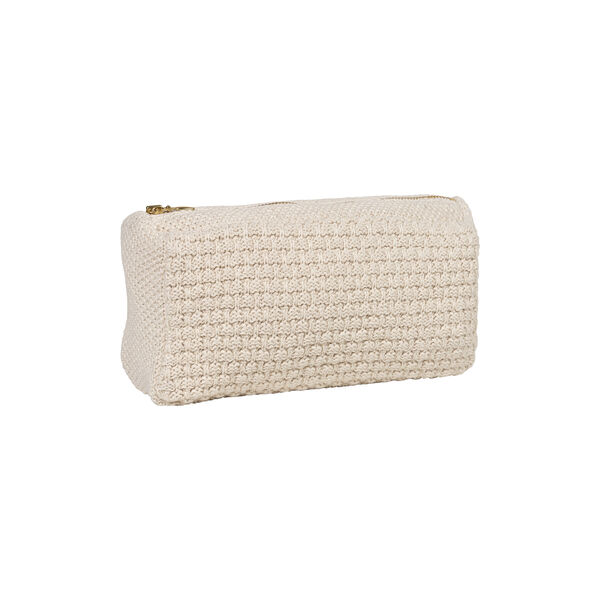Stickad Clutch Petra, beige melange, By LOHN