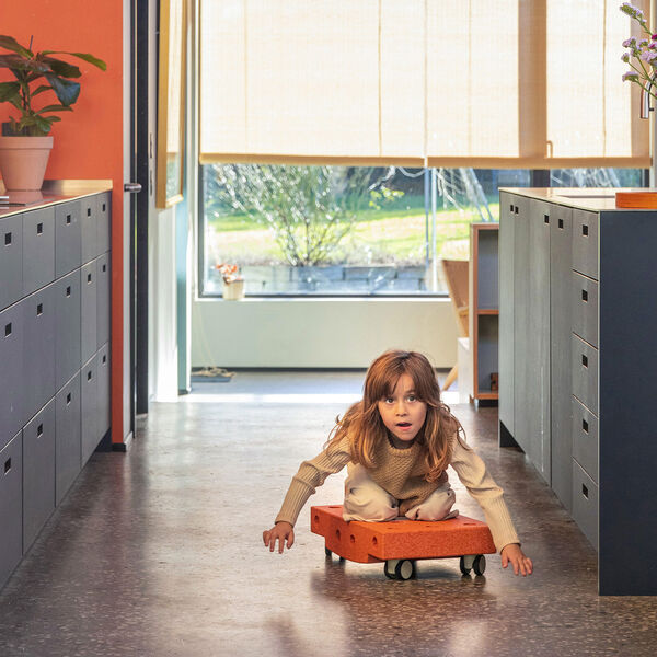 Rullbr&auml;da, burnt orange/dusty green, MODU
