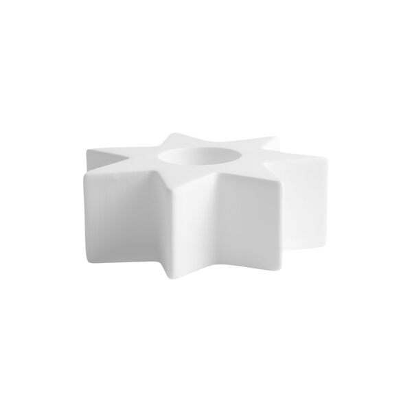 Ceramic star taper candleholder | Nordic white, Uyuni Lighting