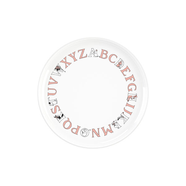 Moomin ABC tallrik Ø 20 cm, moomin salmon, RIG-TIG