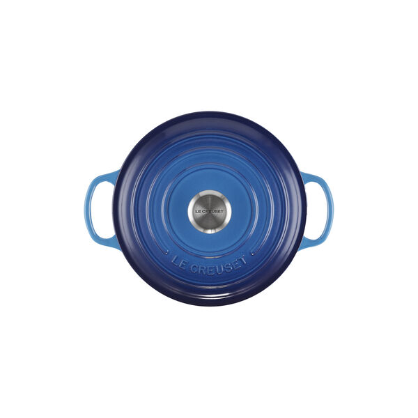 Signature gjutj&auml;rn rund gryta &Oslash; 20 cm, azure blue, Le Creuset