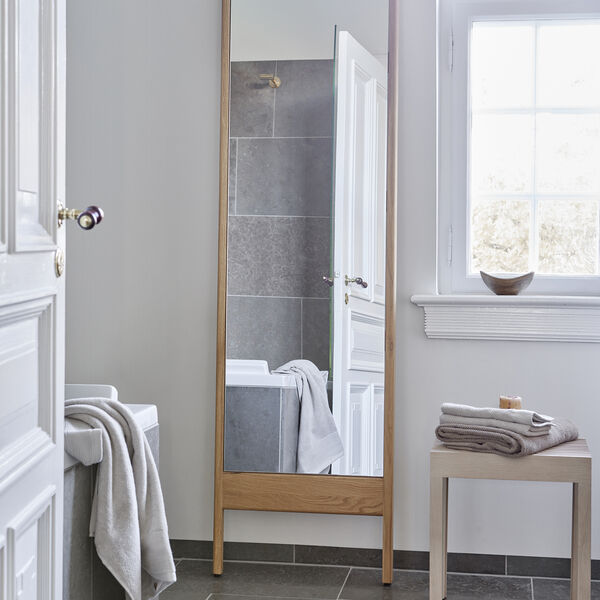 Lightweight Stool, white oiled oak, Form & Refine