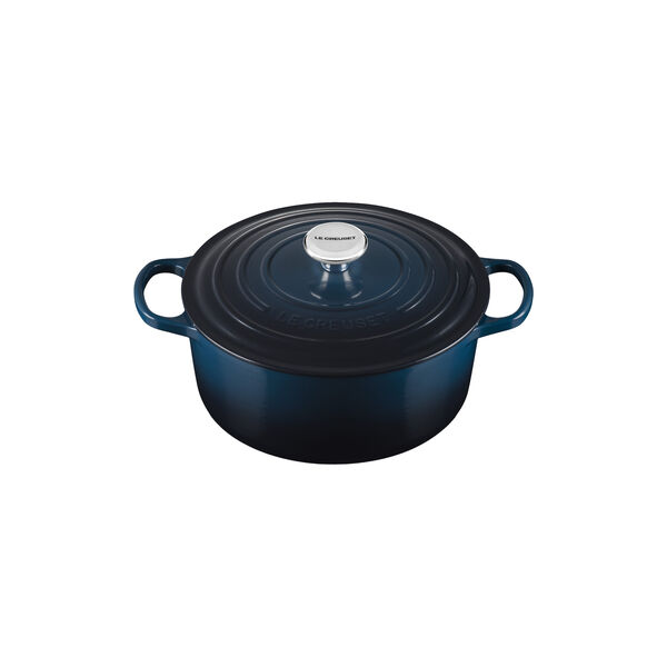 Signature gjutj&auml;rn rund gryta &Oslash; 26 cm, nuit, Le Creuset