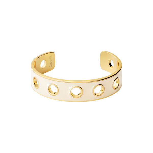 EYELET Bracelet Thin, sand white, bangle up