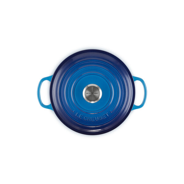 Signature rund gryta &Oslash; 20 cm, azure blue, Le Creuset
