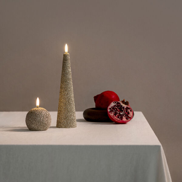 LED runt ljus, champagne/glitter, Uyuni Lighting