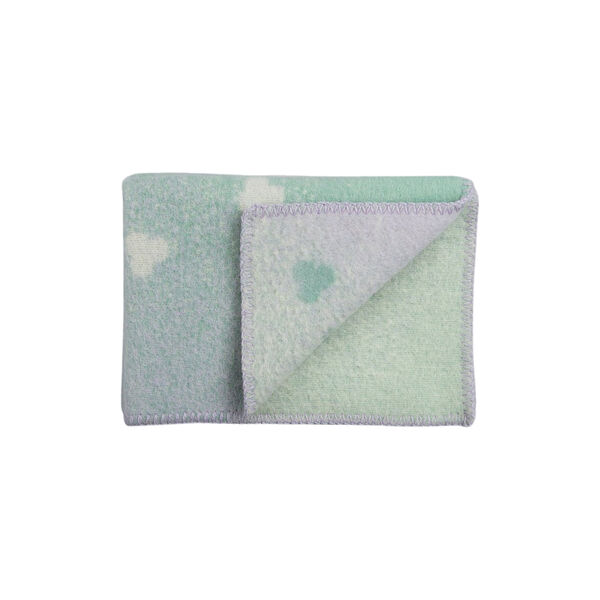 MELVIN Baby Size Throw, turquoise/lavender MELVIN Baby Size Throw, turquoise/lavender, Røros Tweed