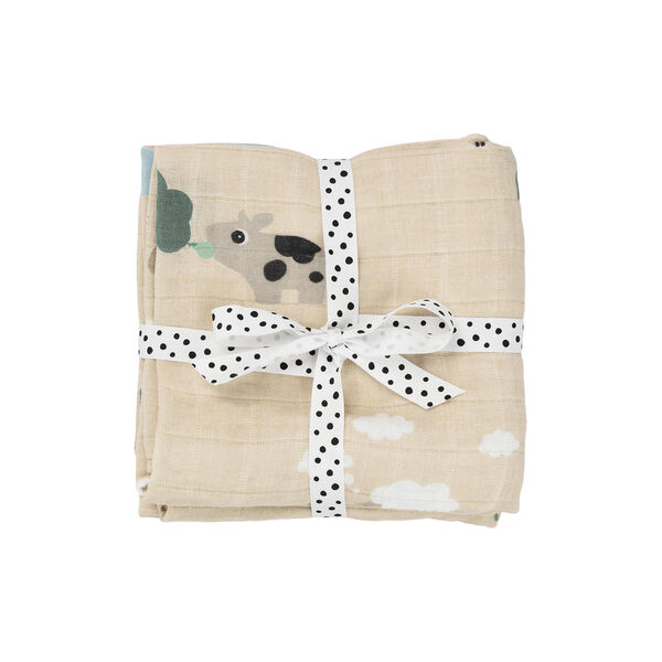 Tiny Farm Tvättlapp 2st., sand, Done by Deer