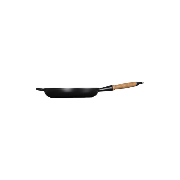 Signature gjutj&auml;rn stekpanna med tr&auml;handtag &Oslash; 28 cm, matte black, Le Creuset