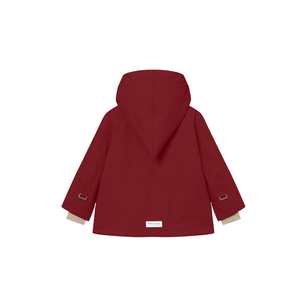 MATWANG Fleece Lined Winter Jacket, red merlot, Mini A Ture