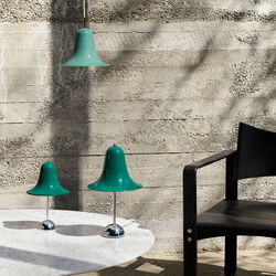 Pantop bordslampa, dark teal, Verpan