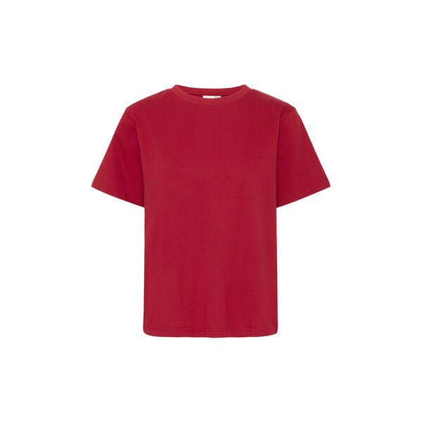 IHPALMER SS T-shirt, red dahlia, ICHI