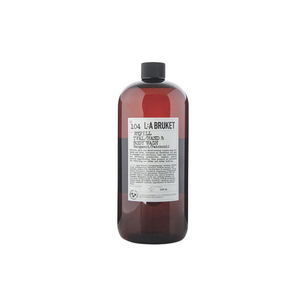 No. 104 Refill Hand & Body Wash, bergamot/patchouli, L:a Bruket