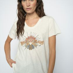 MMTonia O-SS Glam Tee, ecru, MOS MOSH