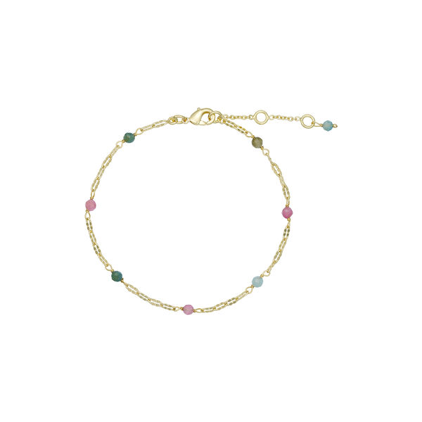 Lina bracelet, gold plated/tourmaline mix, Pure by Nat