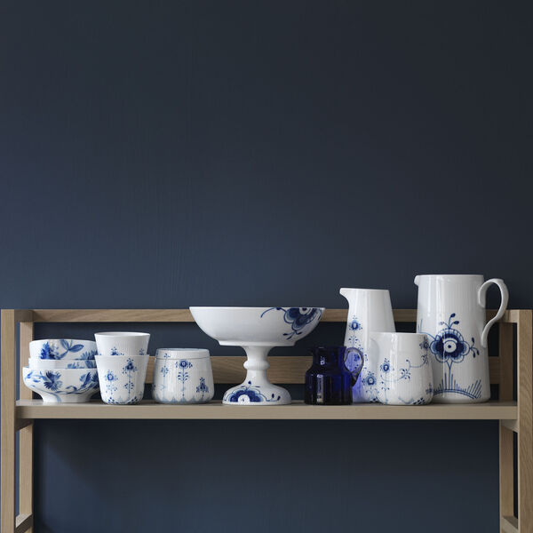 Blue Fluted Mega skål på fot, Royal Copenhagen