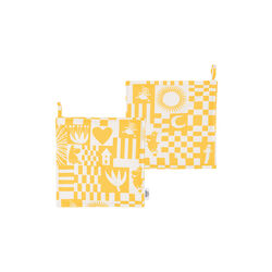 Mumin grytlappar Party yellow, Moomin Arabia