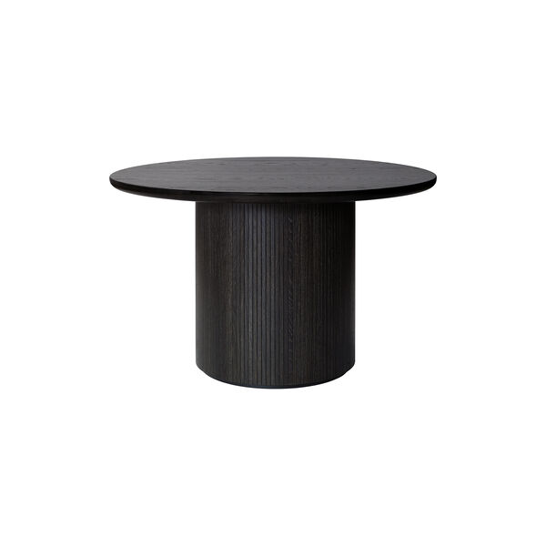 Moon Round Dining Table, brown/black stained oak, GUBI