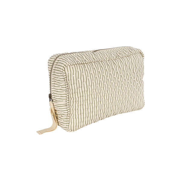 Big Quilted Toiletry Bag, tea stripe, Konges Sl&oslash;jd