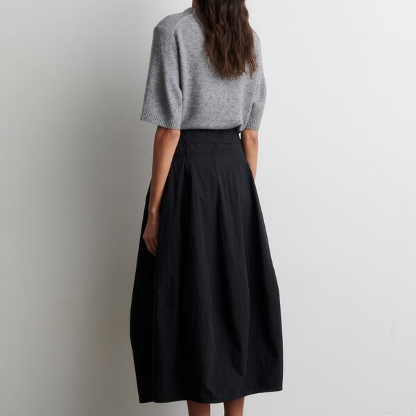 Amala Knit SS O-Neck, mid grey melange, Second Female