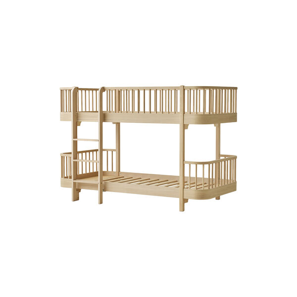 Wood Original | 90x200 cm | Oak | Low Bunk Bed, Oliver Furniture