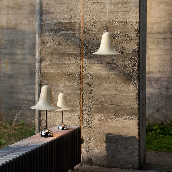 Pantop bordslampa, cream white, Verpan