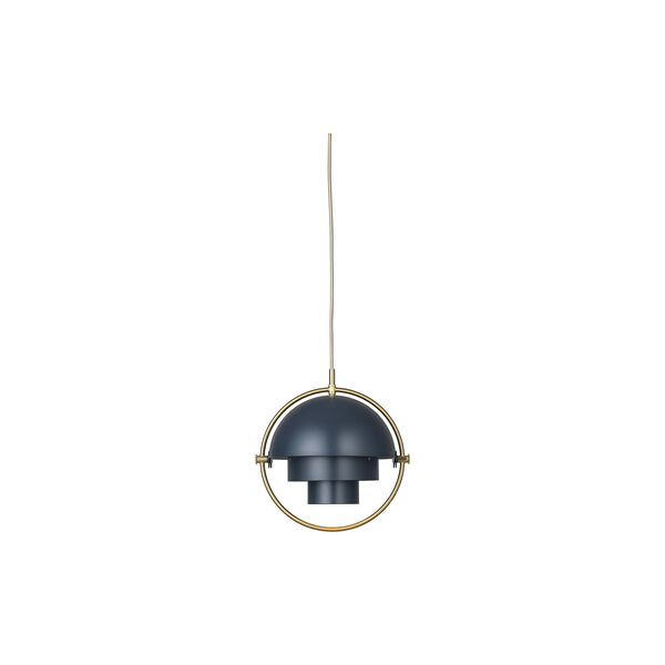 Multi-Lite Pendant, midnight blue/brass, GUBI