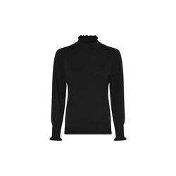 Basic Viscose Knit Jumper, black, Micha