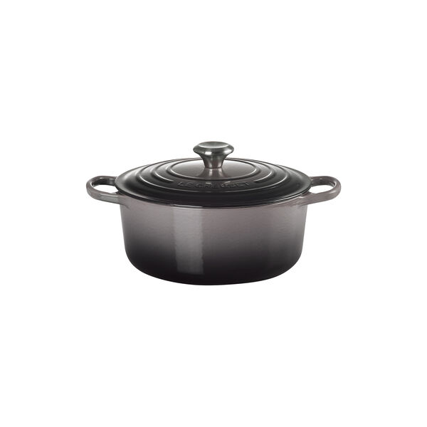 Signature gjutj&auml;rn rund gryta &Oslash; 26 cm, flint, Le Creuset
