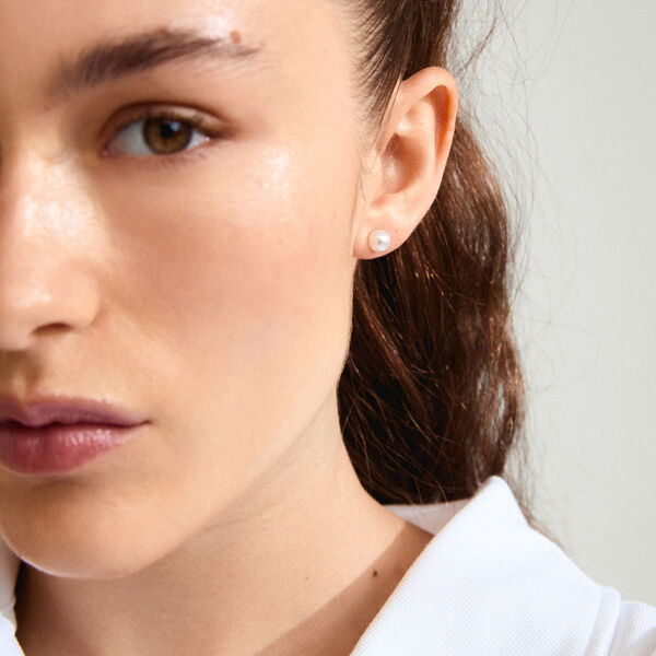 DIONYSIA Pearl Studs, guldpl&auml;terat, Pilgrim