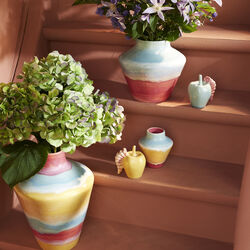 Poppery vas, pink/mint/gul, K&auml;hler