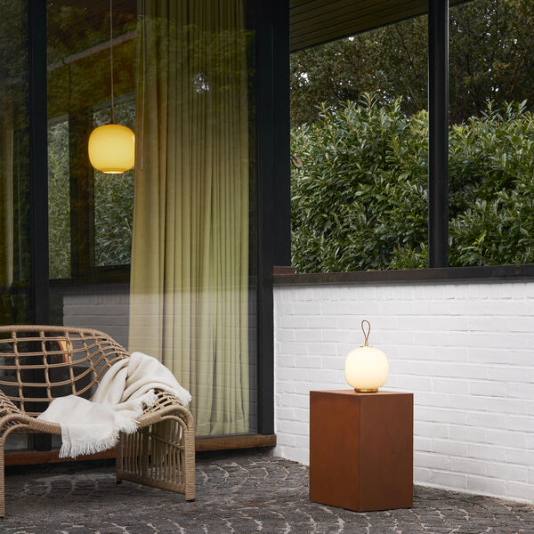 VL45 Radiohus Portable Lamp, opal white, Louis Poulsen