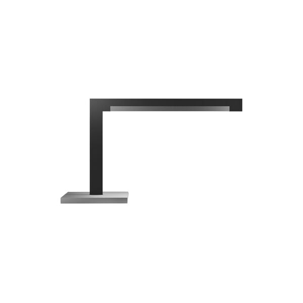 INLAY T2 LINEAR bordslampa, matt black/satin silver, LIGHT-POINT