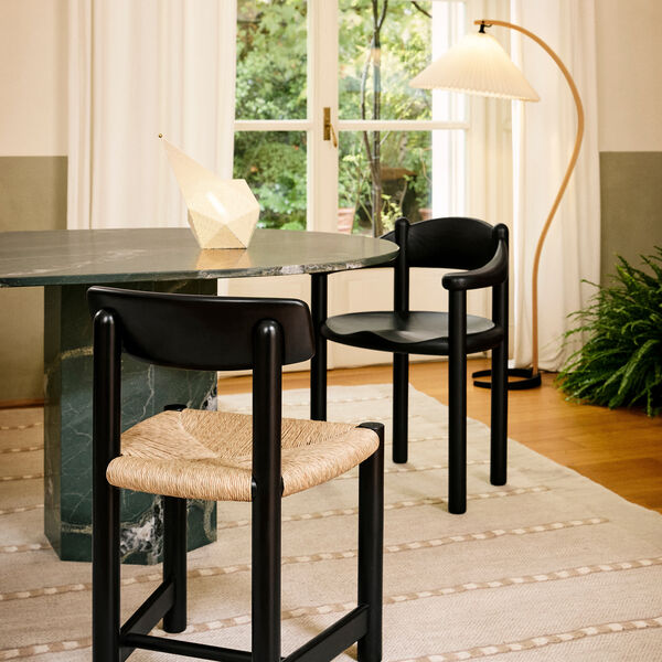 Daumiller Dining Armchair, brown/black pine, GUBI