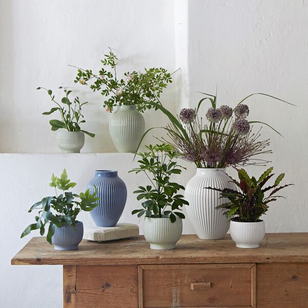 Knabstrup vas ripple, lavender, Knabstrup Keramik