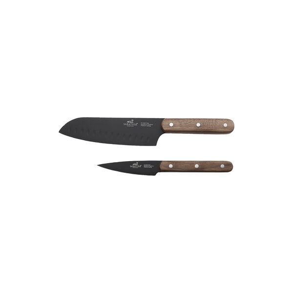 Phenix Walnut Knivset 2 delar, Lion Sabatier