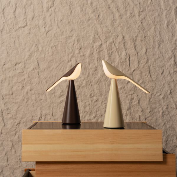 TIKI | T2 | Sand Beige Gloss | Portable Table Lamp, Established & Sons
