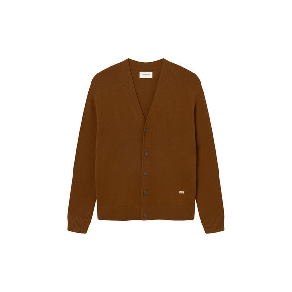 WWlogo cardigan, desert palm, Wood Wood