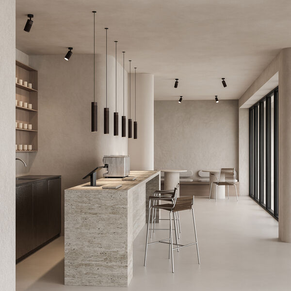 Patrone Canopy Ceiling Light, browned brass, Thorup Copenhagen