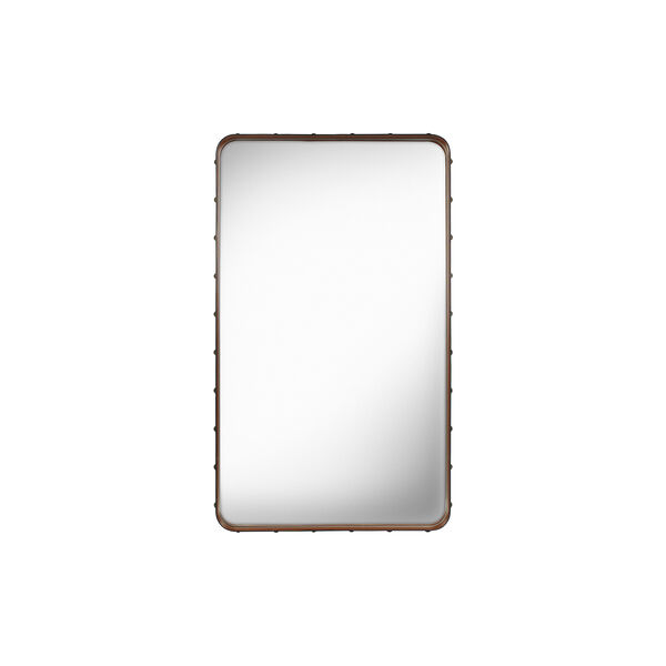 Adnet Rectangular Wall Mirror, tan, GUBI