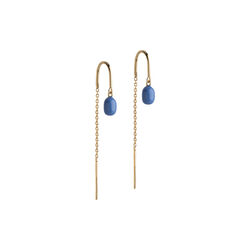 Eleanor Earring, gold/cornflower, ENAMEL Copenhagen