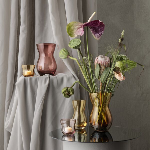 Calabas vas, amber, Holmegaard