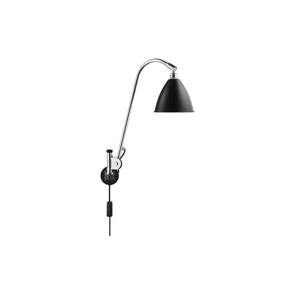 Bestlite BL6 vägglampa, svart/krom, GUBI