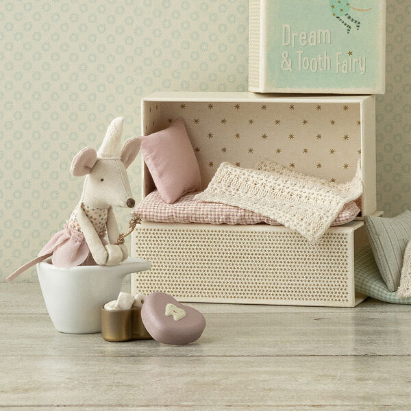 Liten tandask, heather, Maileg