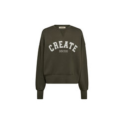 MMCelli O-LS Sweatshirt, olive night, MOS MOSH