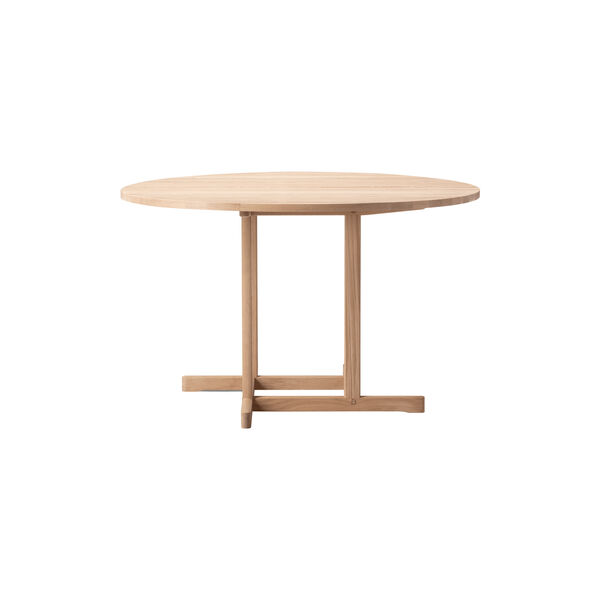 BM80 Mogensen Shaker Table &Oslash; 120 cm, soap treated oak, Fredericia Furniture