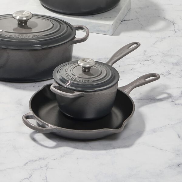 Signature gjutj&auml;rn stekpanna &Oslash; 23 cm, flint, Le Creuset