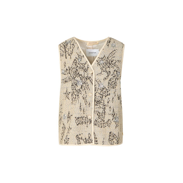Sequins vest, grey sequins, Coster Copenhagen